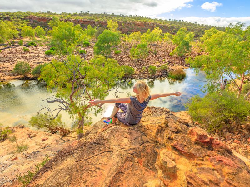 Woman in Kalbarri outback